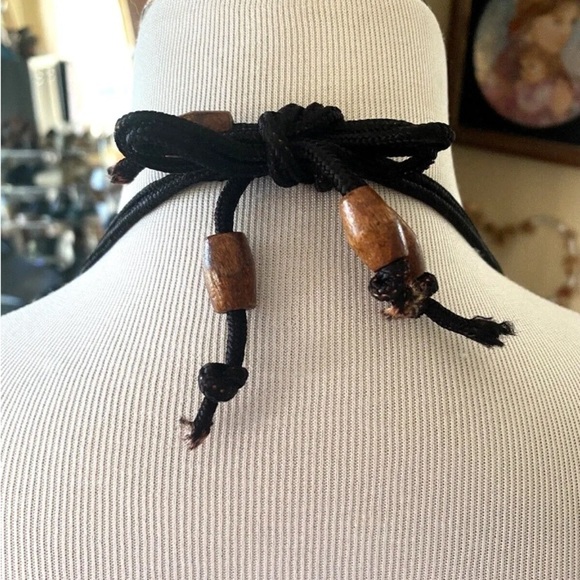 NWT Mamta One Size Dress Maxi Halter Embroidered Made in India Red Black - Picture 8 of 8